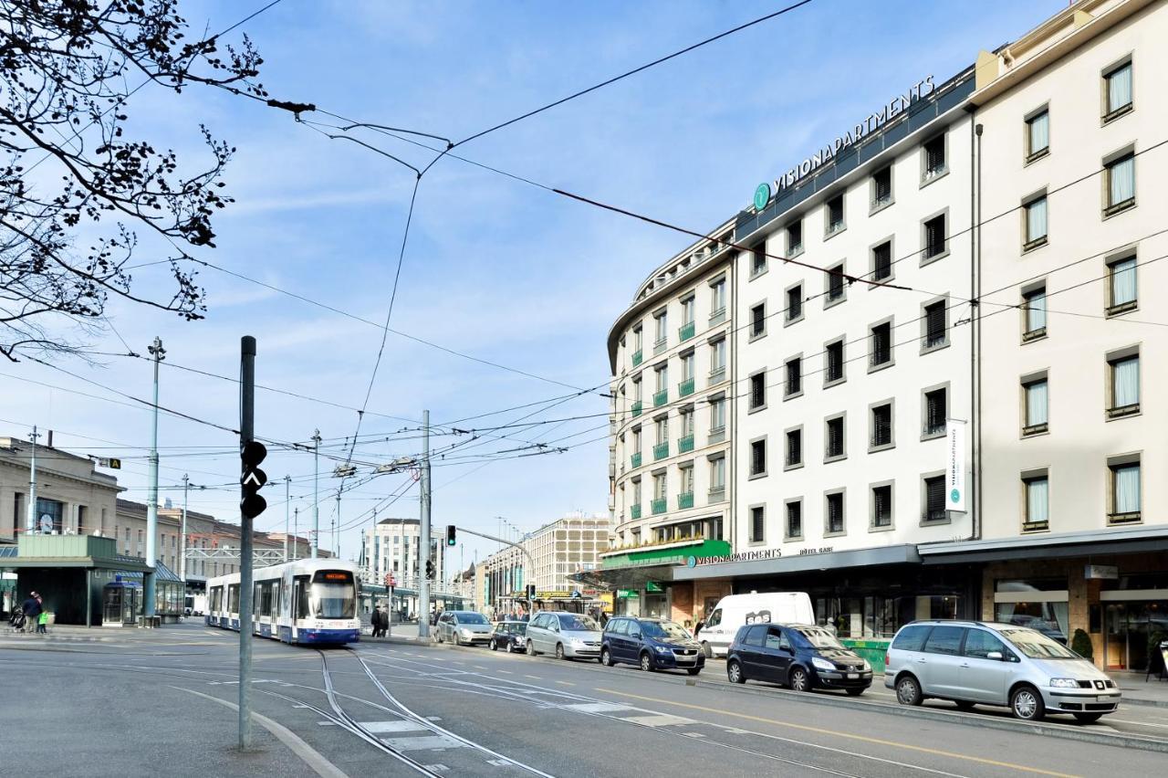 Visionapartments Place De Cornavin - Contactless Check-In جنيفا المظهر الخارجي الصورة